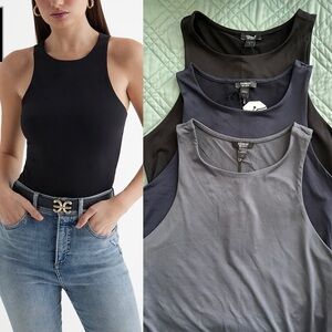NWT Express High Neck Bodysuit Body Contour Small Compression Sleeveless
